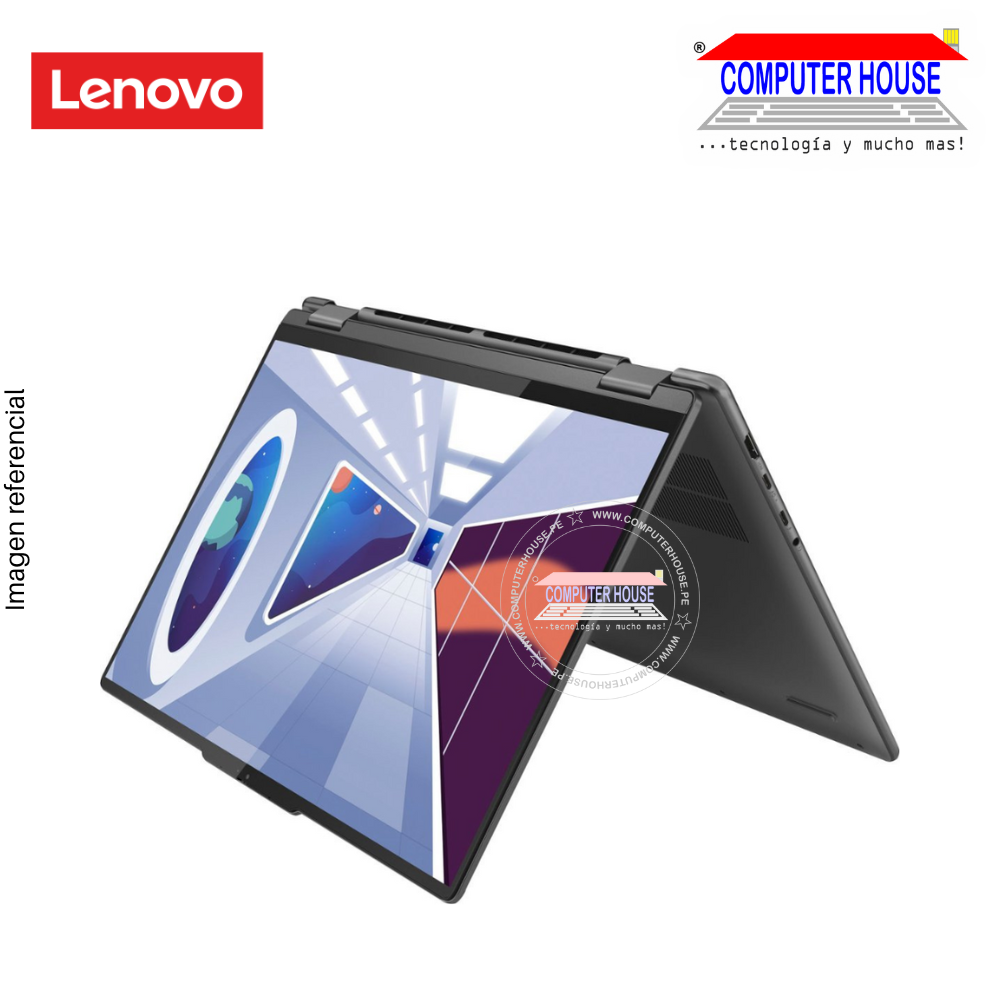 Laptop LENOVO Yoga 7, Core i7-1355U, RAM 16GB, SSD 512GB, 16" FHD, Pantalla Táctil, Teclado en Inglés, Windows 11.