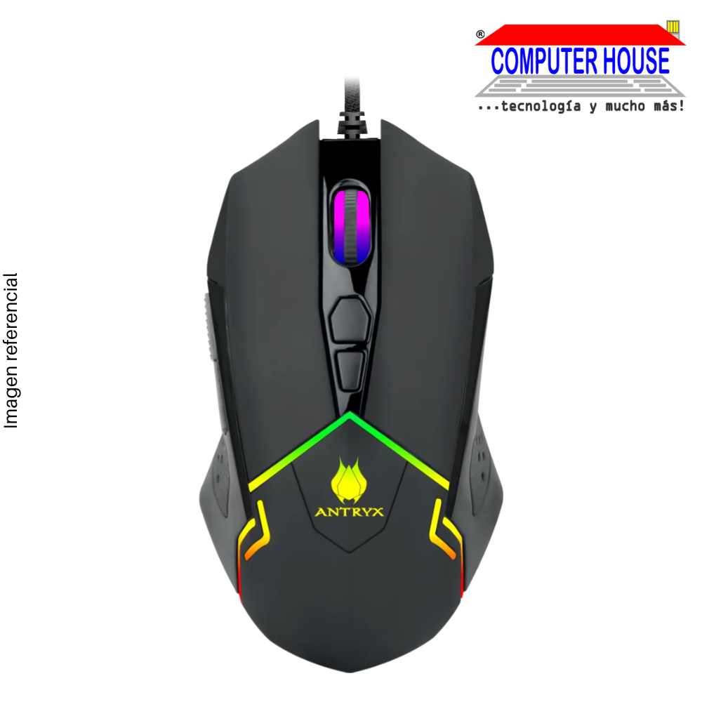 MOUSE GAMING ANTRYX CHROME STORM ASKALON DPI 12400, RGB (AGM-6100K)