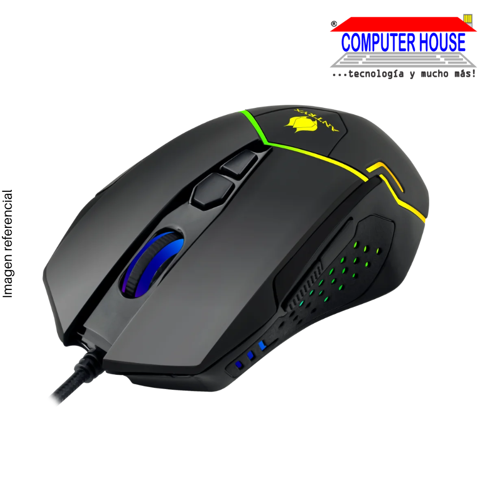 GAMING MOUSE ANTRYX CHROME STORM ASKALON DPI 12400, RGB (AGM-6100K) 