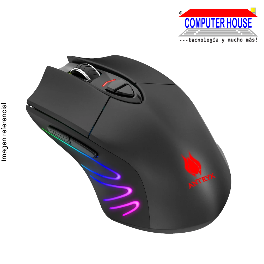 MOUSE GAMING WIRELESS ANTRYX CHROME STORM SCORPIO II DPI 10000, RGB (AGM-CS5500WK)