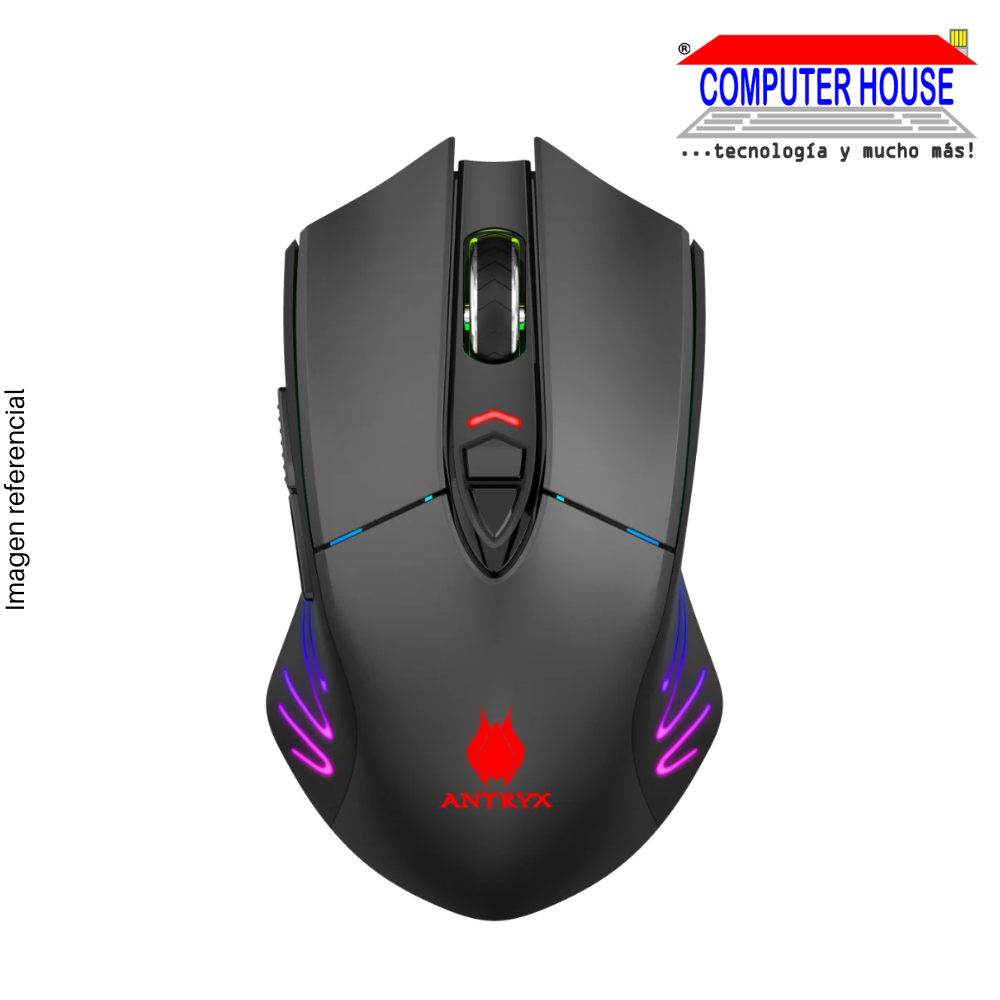 MOUSE GAMING WIRELESS ANTRYX CHROME STORM SCORPIO II DPI 10000, RGB (AGM-CS5500WK)