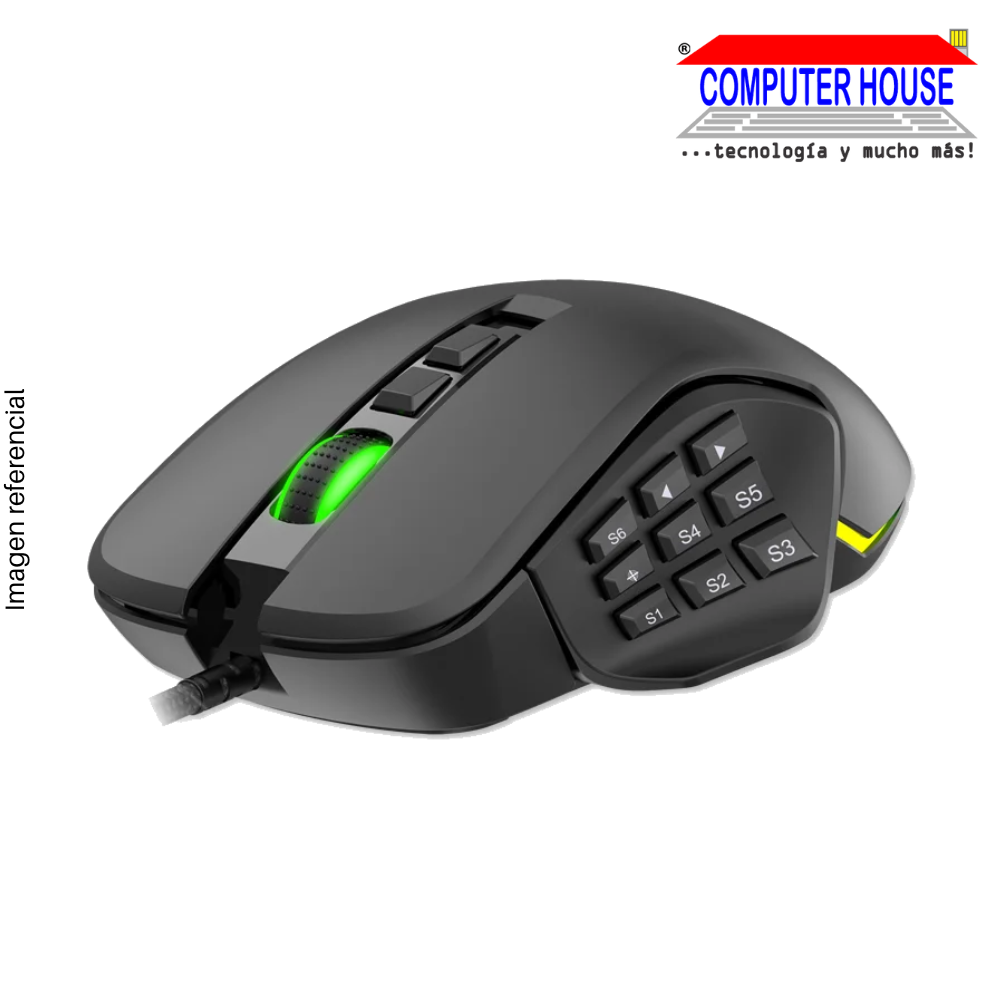 GAMING MOUSE ANTRYX CHROME STORM XCALIBUR DPI 16400, RGB (AGM-CS7500K) 