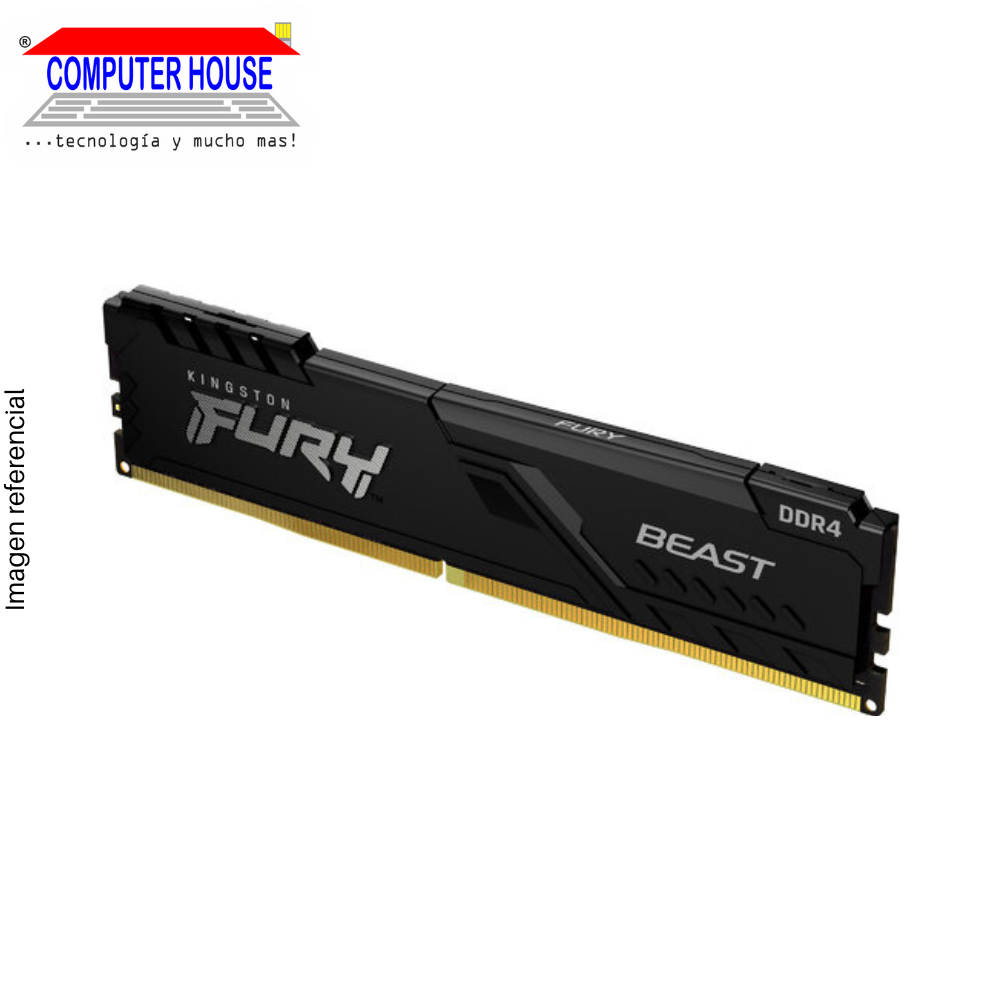 DDR4 DIMM RAM KINGSTON 8GB, 3200MHz, Fury Beast. 