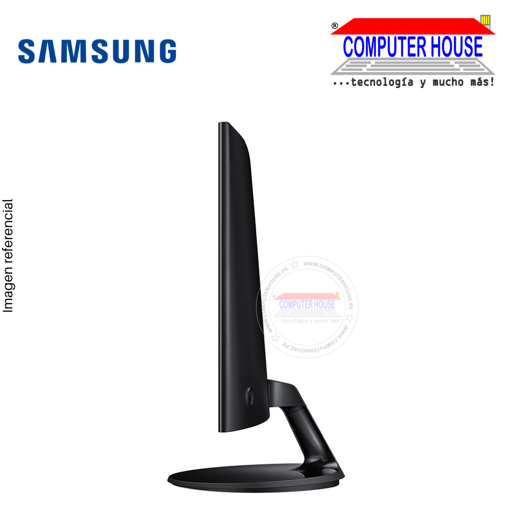Monitor SAMSUNG 24" LS24C360EALXPE, FHD 1920 x 1080, IPS, HDMI/VGA, Negro, Curvo.