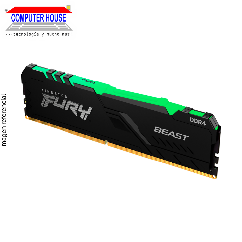 DDR4 DIMM RAM KINGSTON 32GB, 3200Mhz, Fury Beast, RGB.