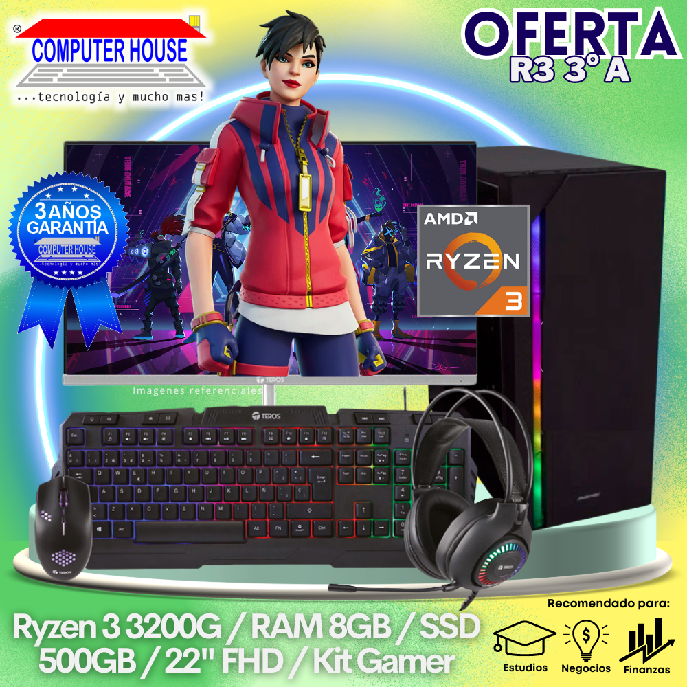 OFERTA: Look Gamer Ryzen 3-3200G 