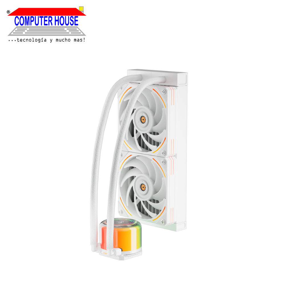 1StPlayer 1S-OOC-CC240 WHITE Liquid Cooling System, 240ML, 2 fans. 
