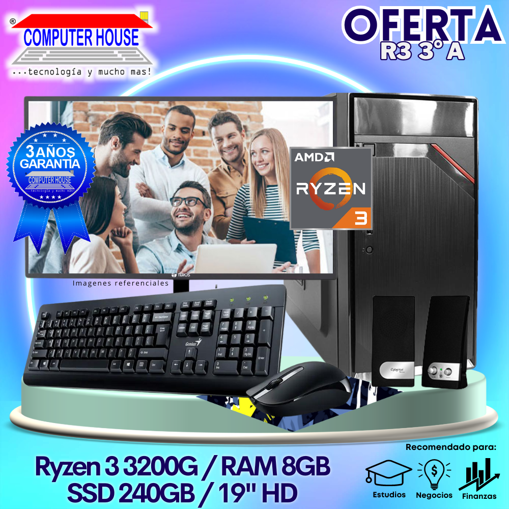 OFERTA: Desktop Ryzen 3-3200G 