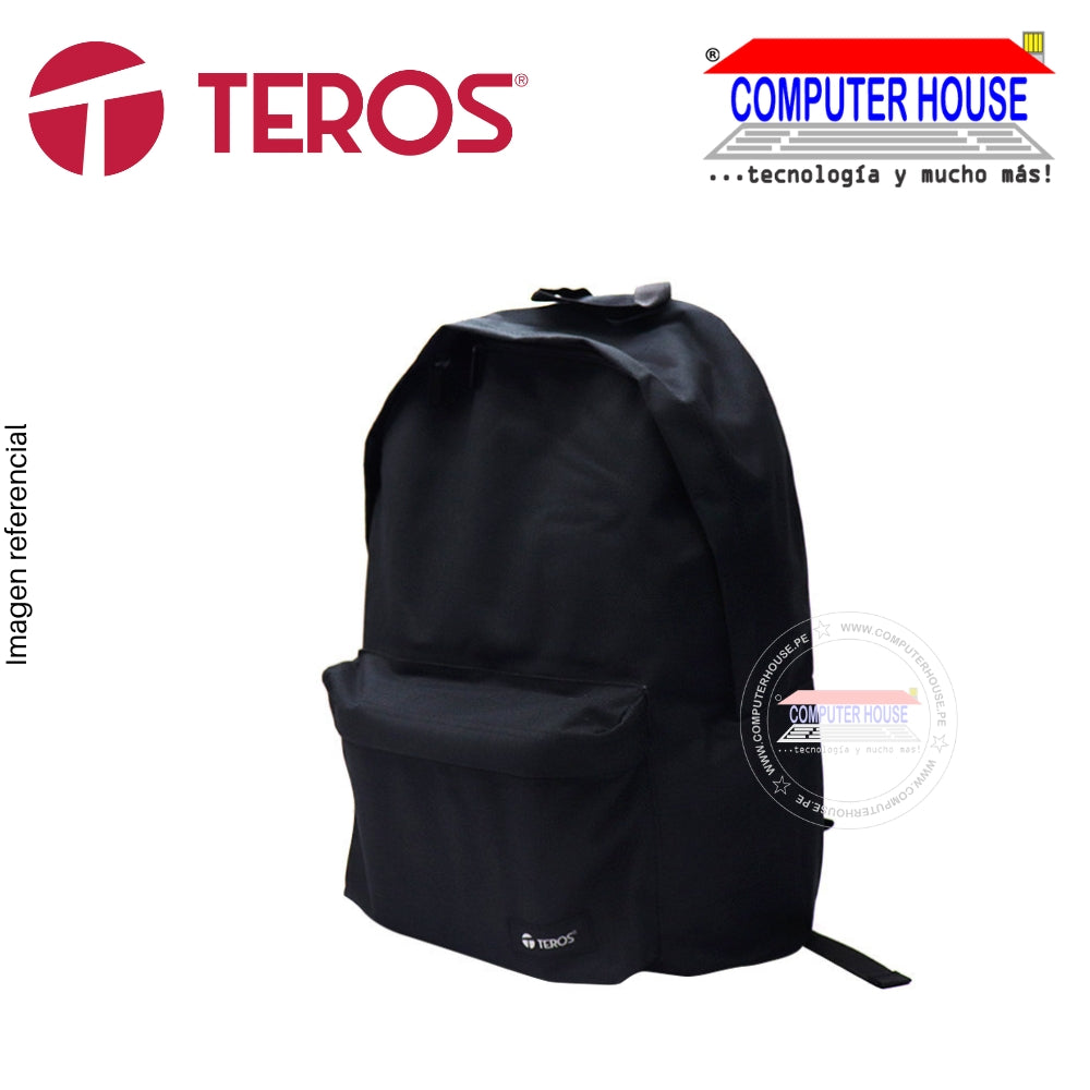 Teros TE-IDS18062 Backpack, Polyester, up to 15.6" laptop, black. 