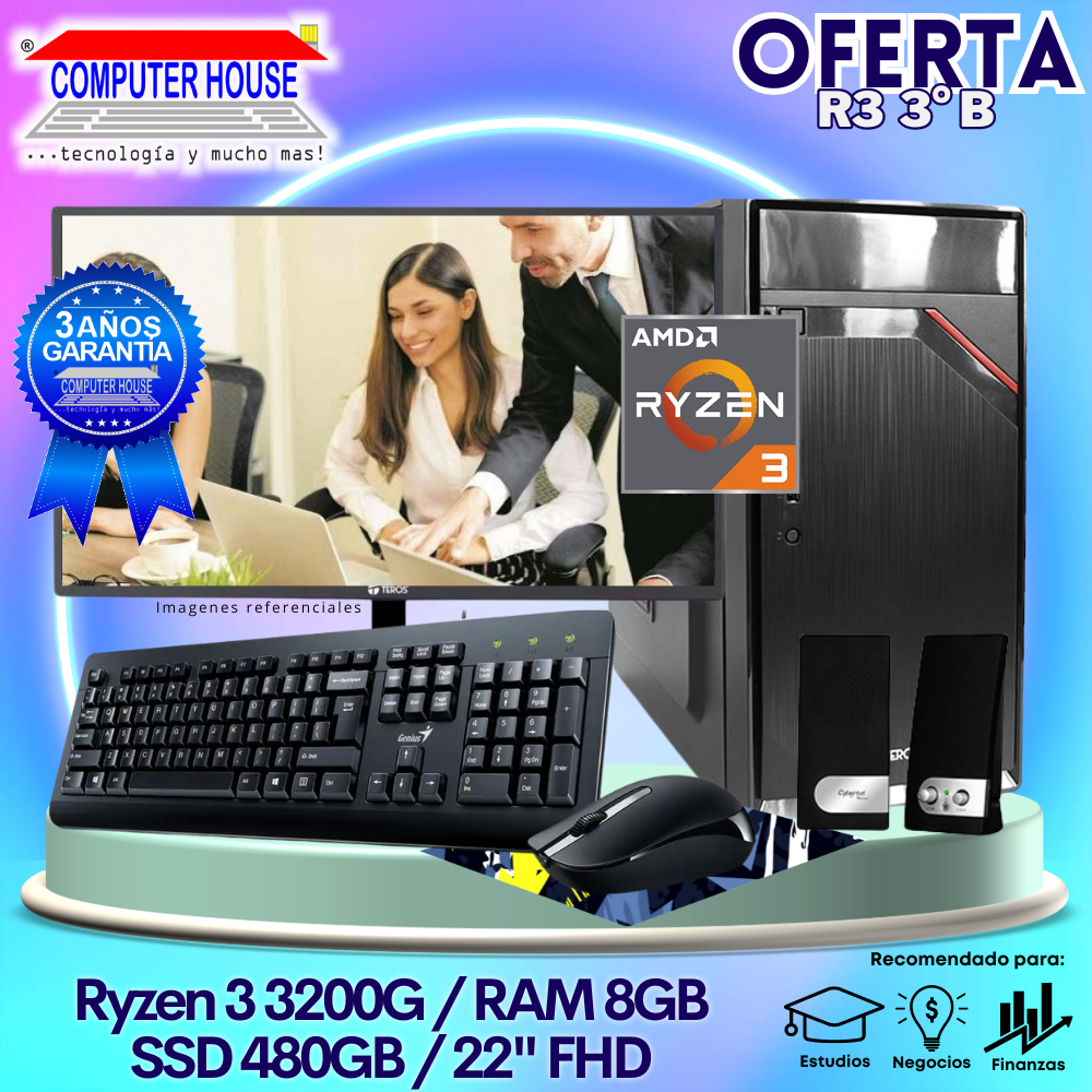 OFERTA: Desktop Ryzen 3-3200G 