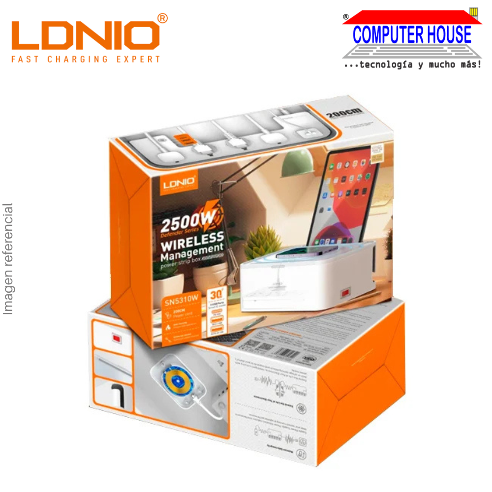 LDNIO SN5310W 5-Outlet Desktop Wireless Charger.