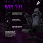 Silla Gamer WIN 101, Negro.