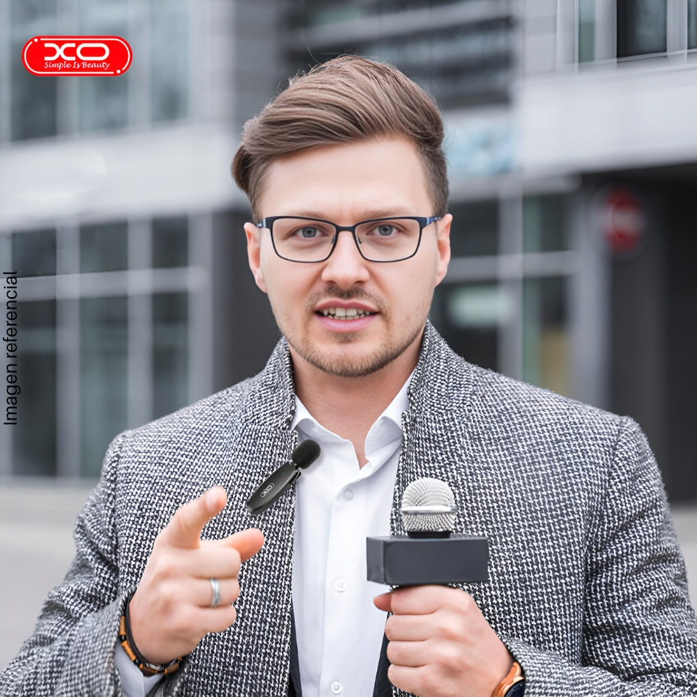 XO MKF08A Lavalier Microphone, USB-C Wireless, Noise Reduction.