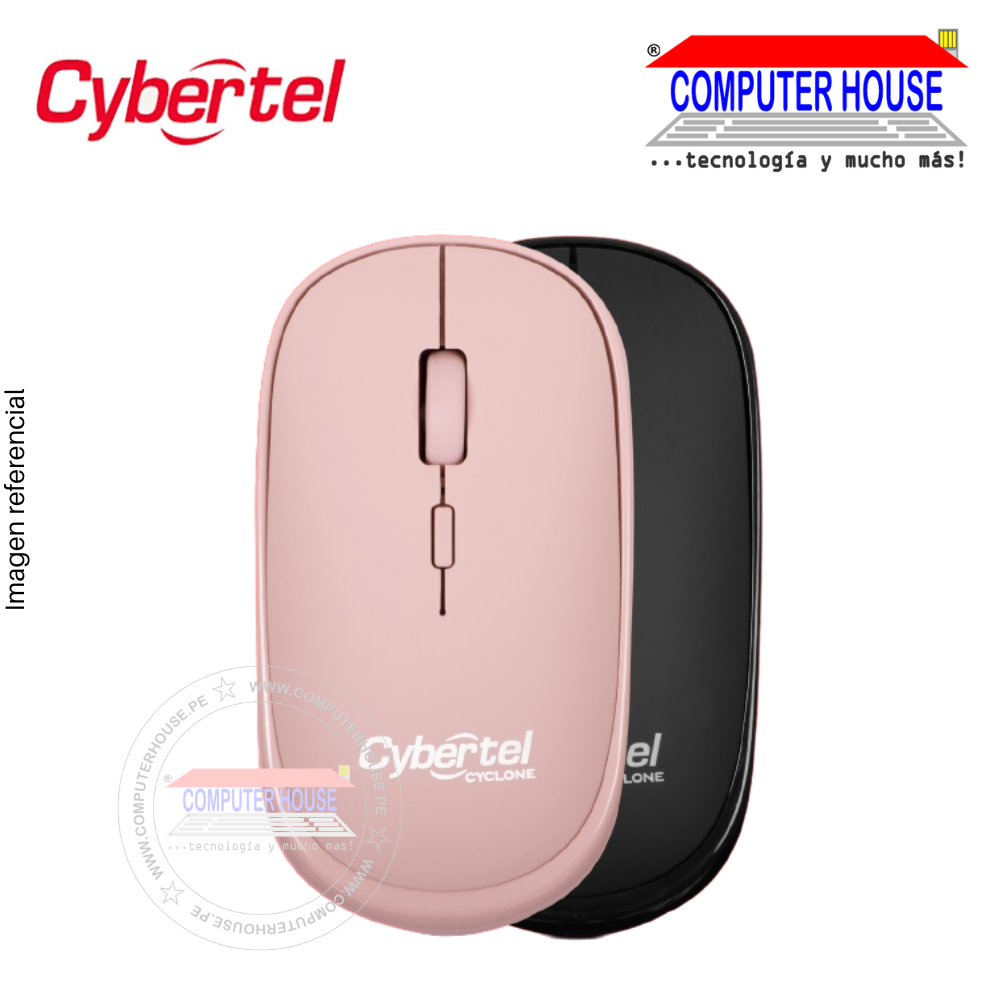 CYBERTEL Mouse inalámbrico Cyclone CYB M500rx recargable conexión USB.