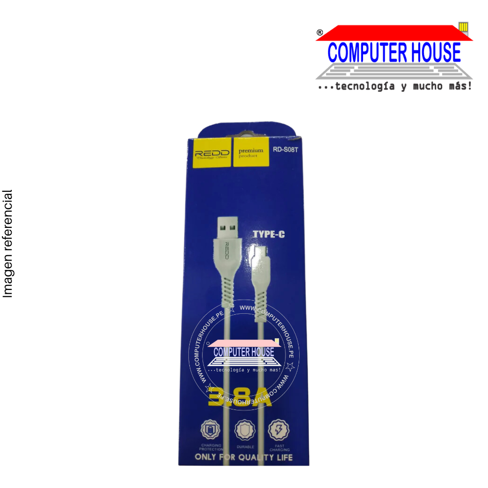 Cable TYPE-C A USB RD-S08T 3.8A.