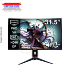 Monitor Gaming 31.5" Teros TE-3219G, 240Hz, 1MS, Curvo, FHD VA, 1920 x 1080, HDMIx1/DPx1/Audio-Out.