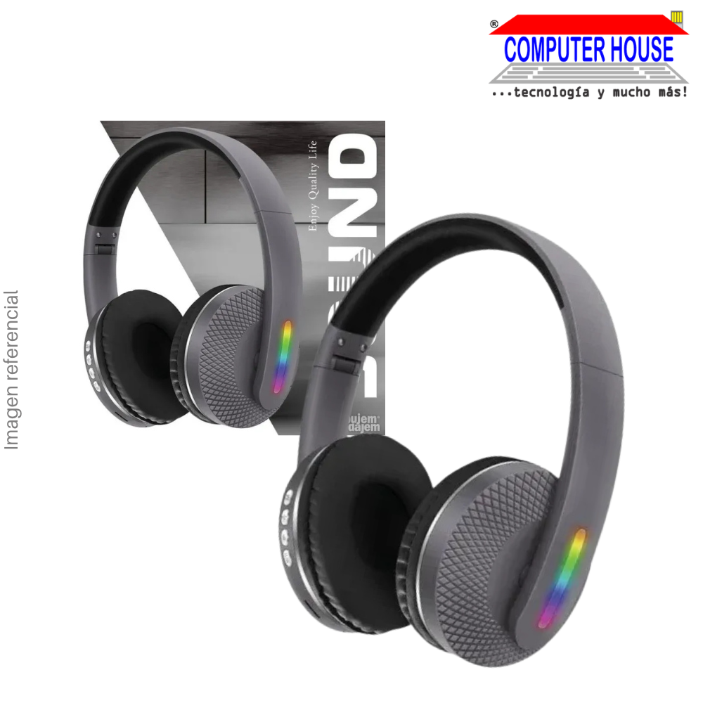 Audífono Inalámbrico Z8BT vincha con Luces RGB, Bluetooth, Micrófono - Colores