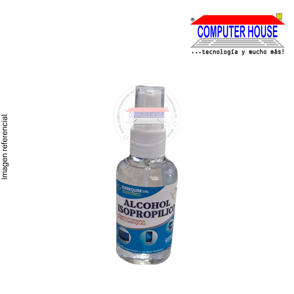 Alcohol Isopropílico 95ml con Atomizador.