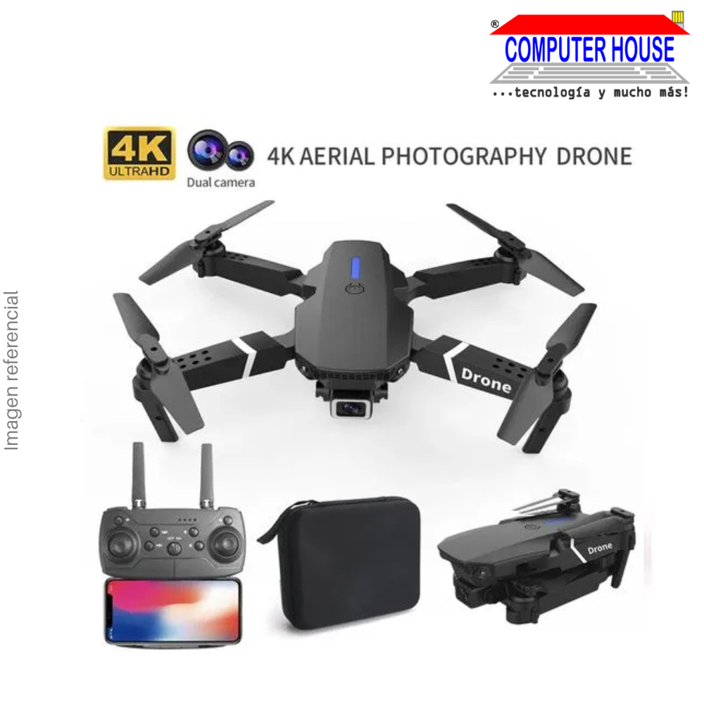 Dron E88 Pro mini, doble Cámara 4K estabilizador de vuelo