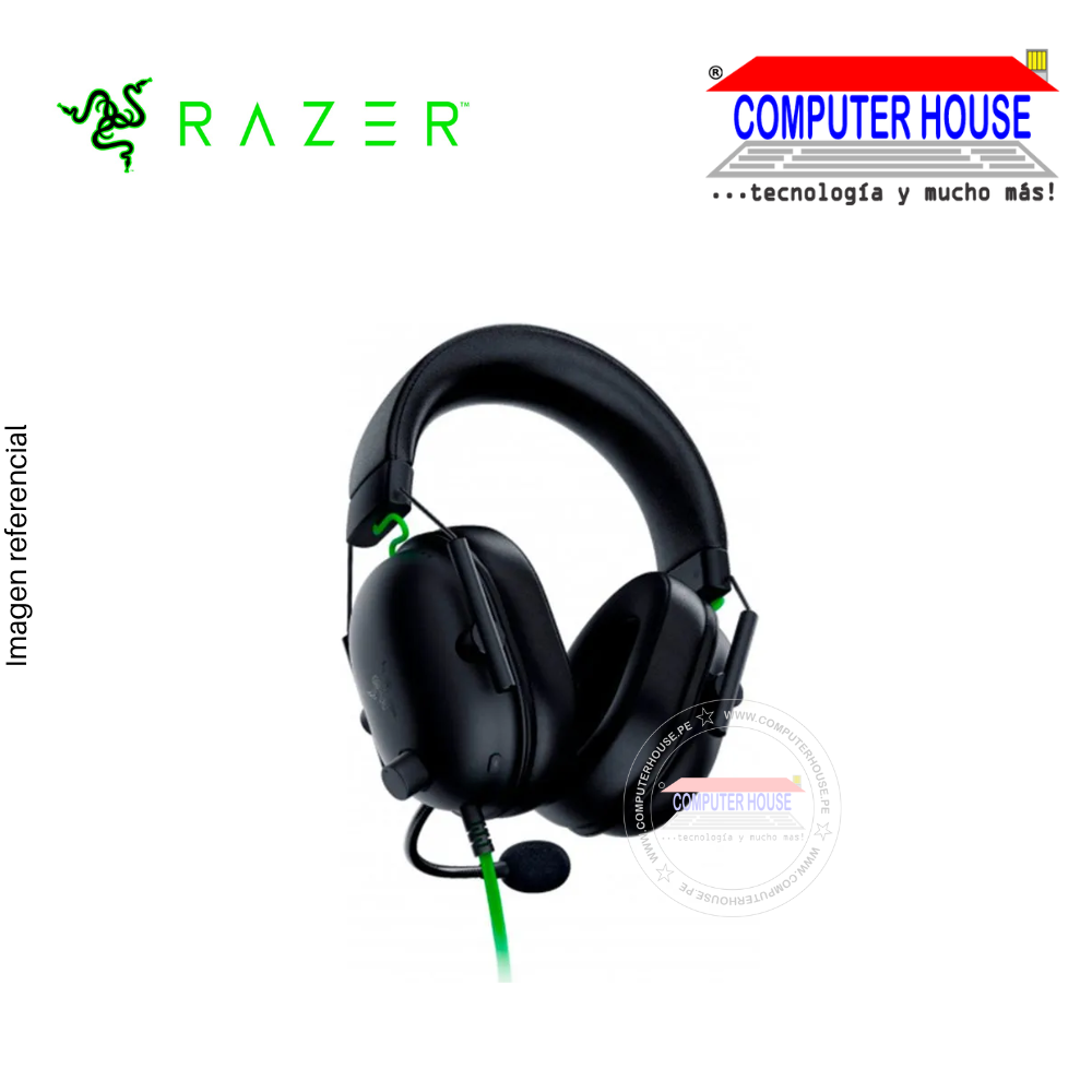 Audífonos con micrófono RAZER Blackshark V2 X, con cable 3.5MM, 7.1, black.