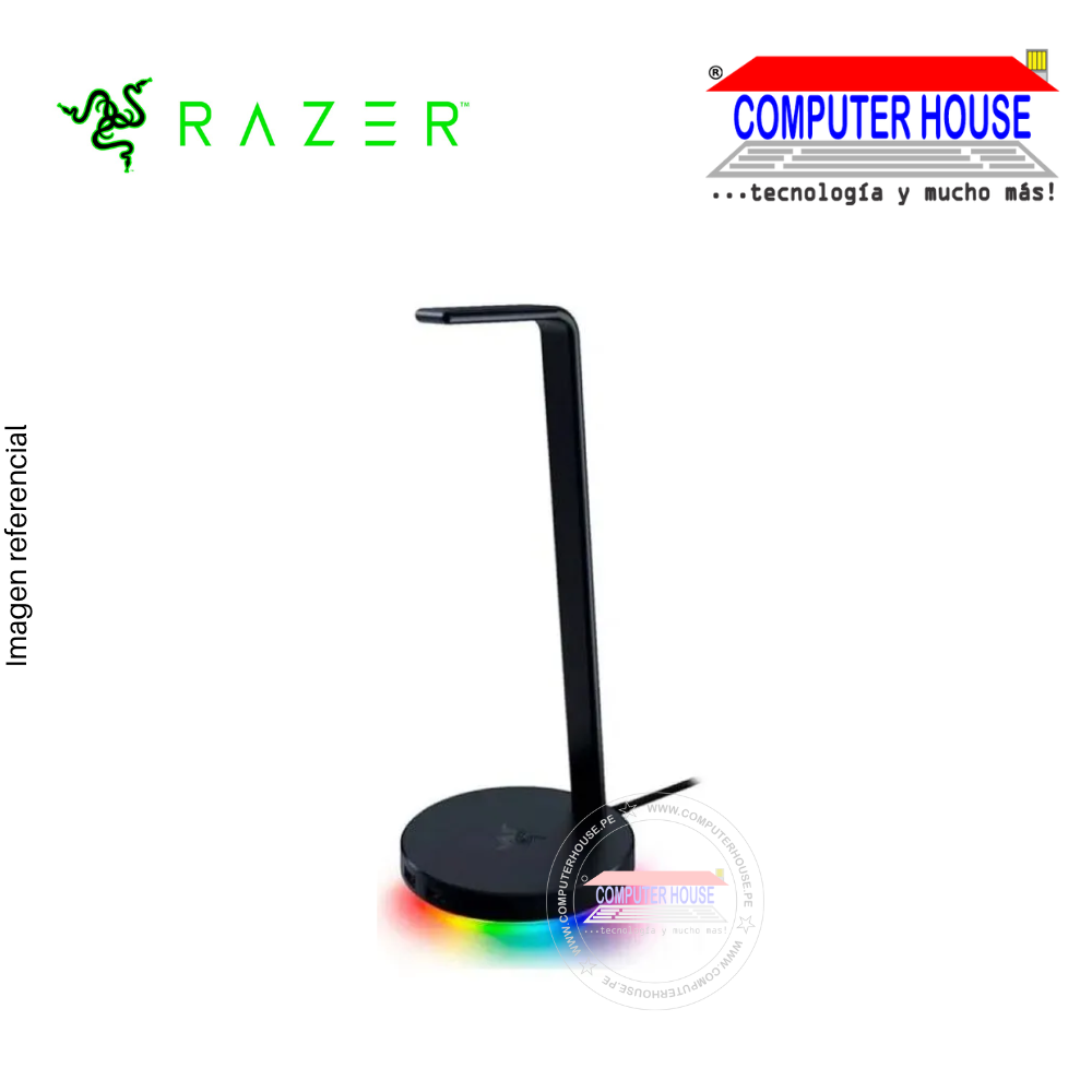RAZER BASE P/AUDIFONOS V2 CHROMA USB 3.1 HUB BLACK (RC21-01510100-R3U1)