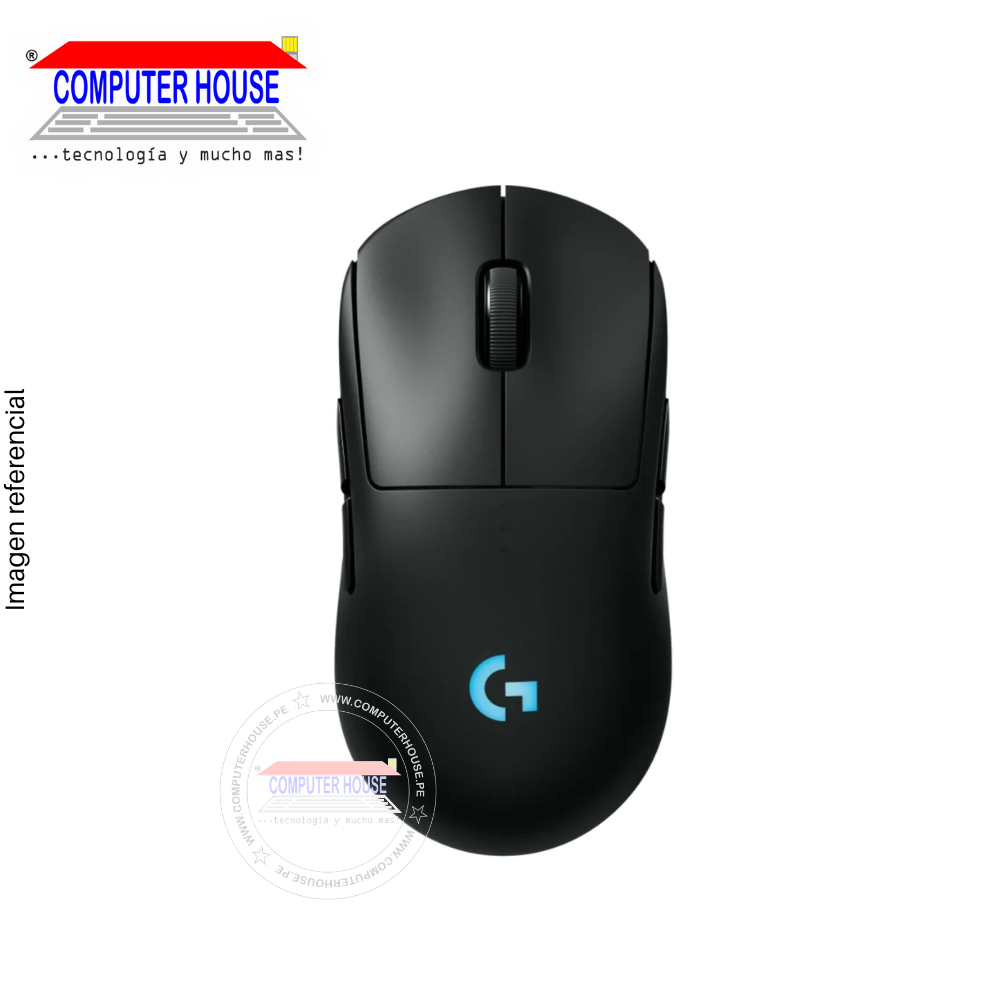 Mouse Gamer Inalámbrico LOGITECH G PRO 2 Lightspeed RGB, Wireless, Hero 2 44000 DPI, Negro. (910-007294)