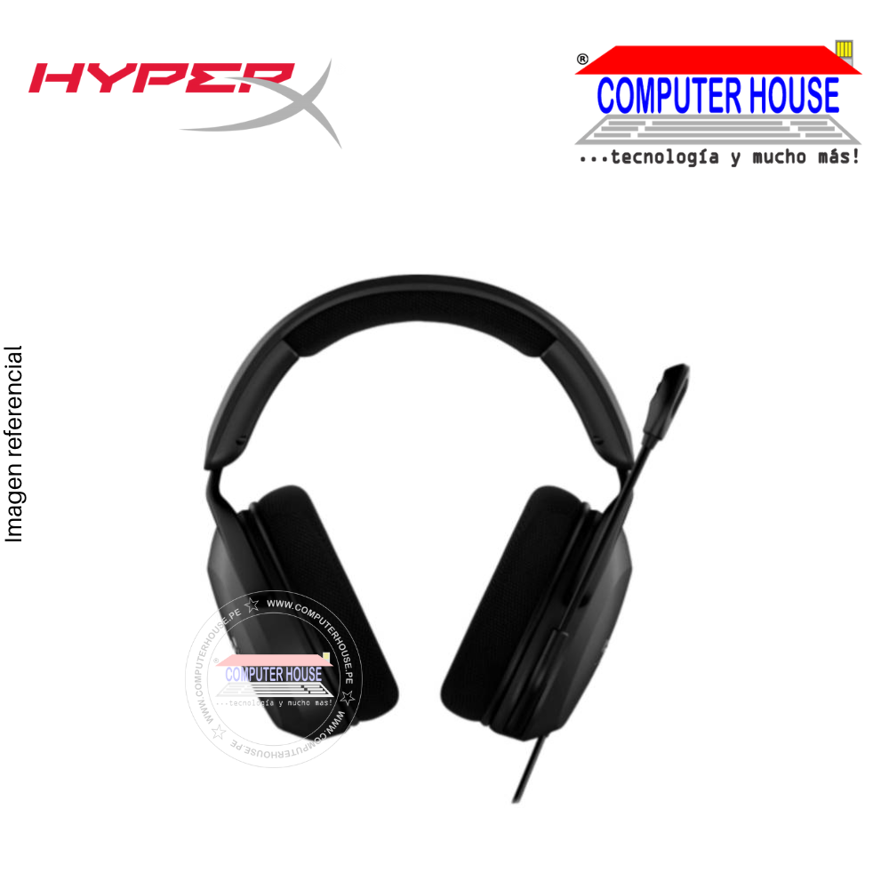 HYPERX Audífonos Cloud Stinger 2 Core alámbrico cable 2m gamer negro 33Ohm (683L9AA)