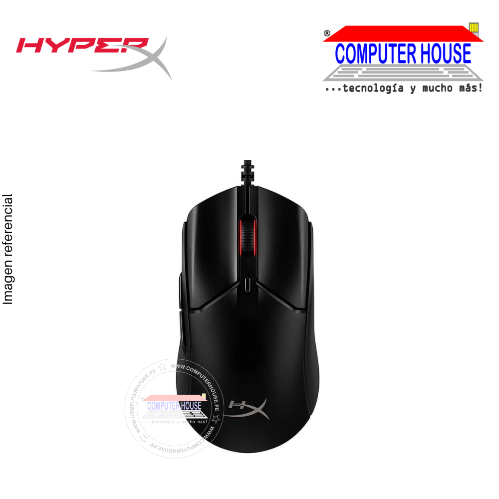 HYPERX mouse gamer Pulsefire Haste 2 26000dpi 2.0 alámbrico conexión USB + 6 botones programables negro (6N0A7AA)