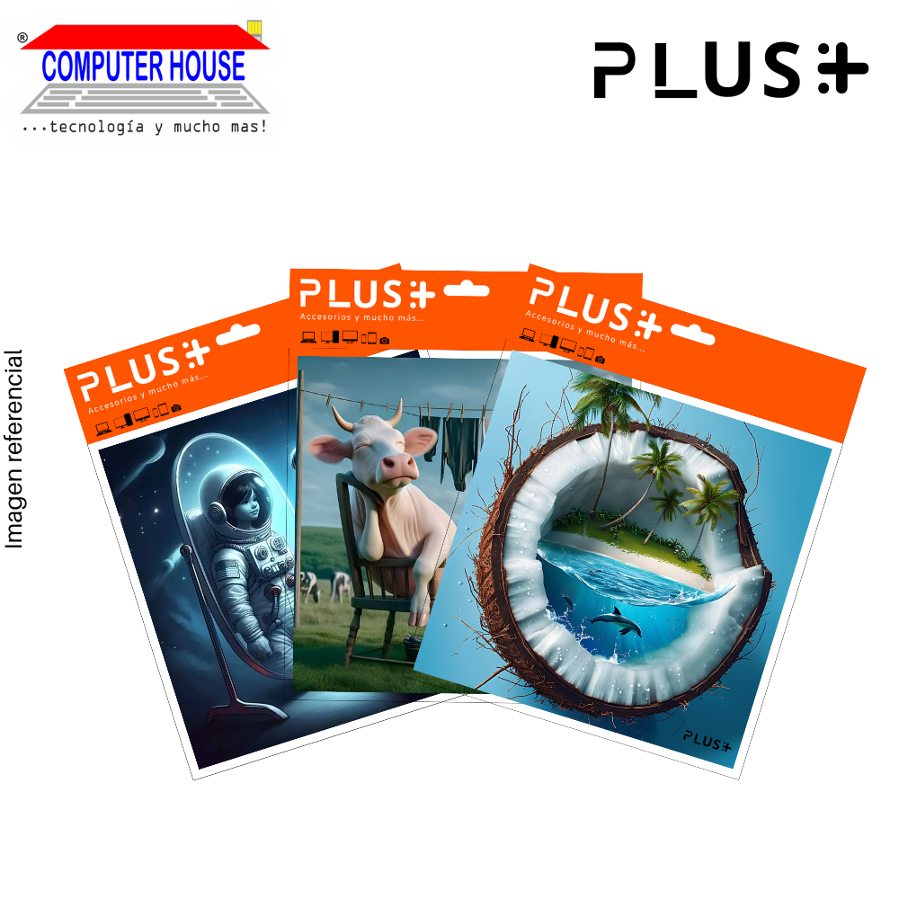 Premium PLUS Mouse Pad, Curiosities collection, non-slip, fabric surface, 20x20x0.5cm, varied design.