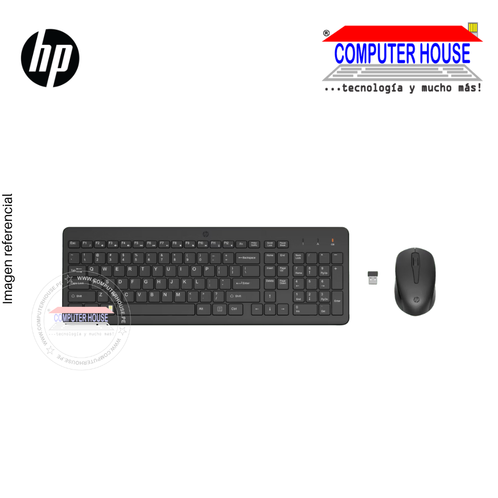 HP Kit inalámbrico teclado mouse conexión USB (2V9E6AA)