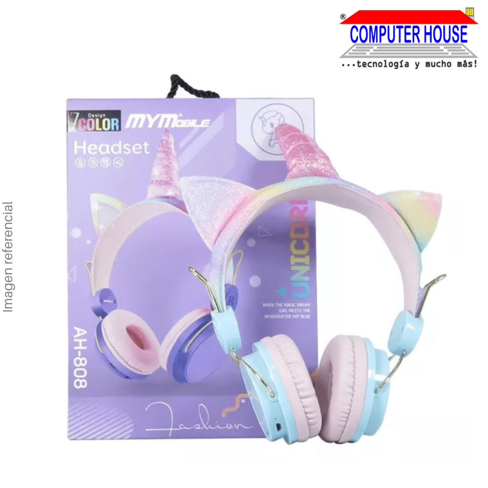 KD81 Unicorn Headband Bluetooth Wireless Headphones with Microphone - Colors