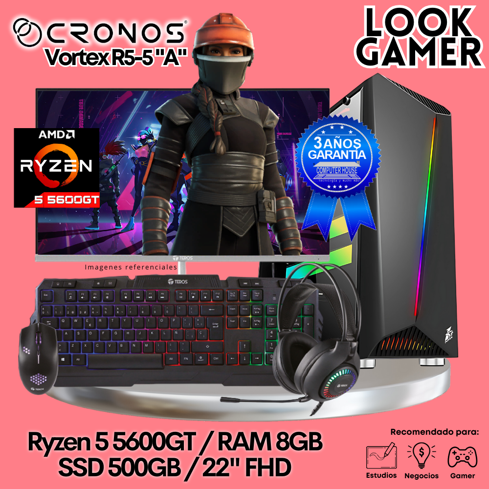 PC Look Gamer CRONOS Vortex R5-5 