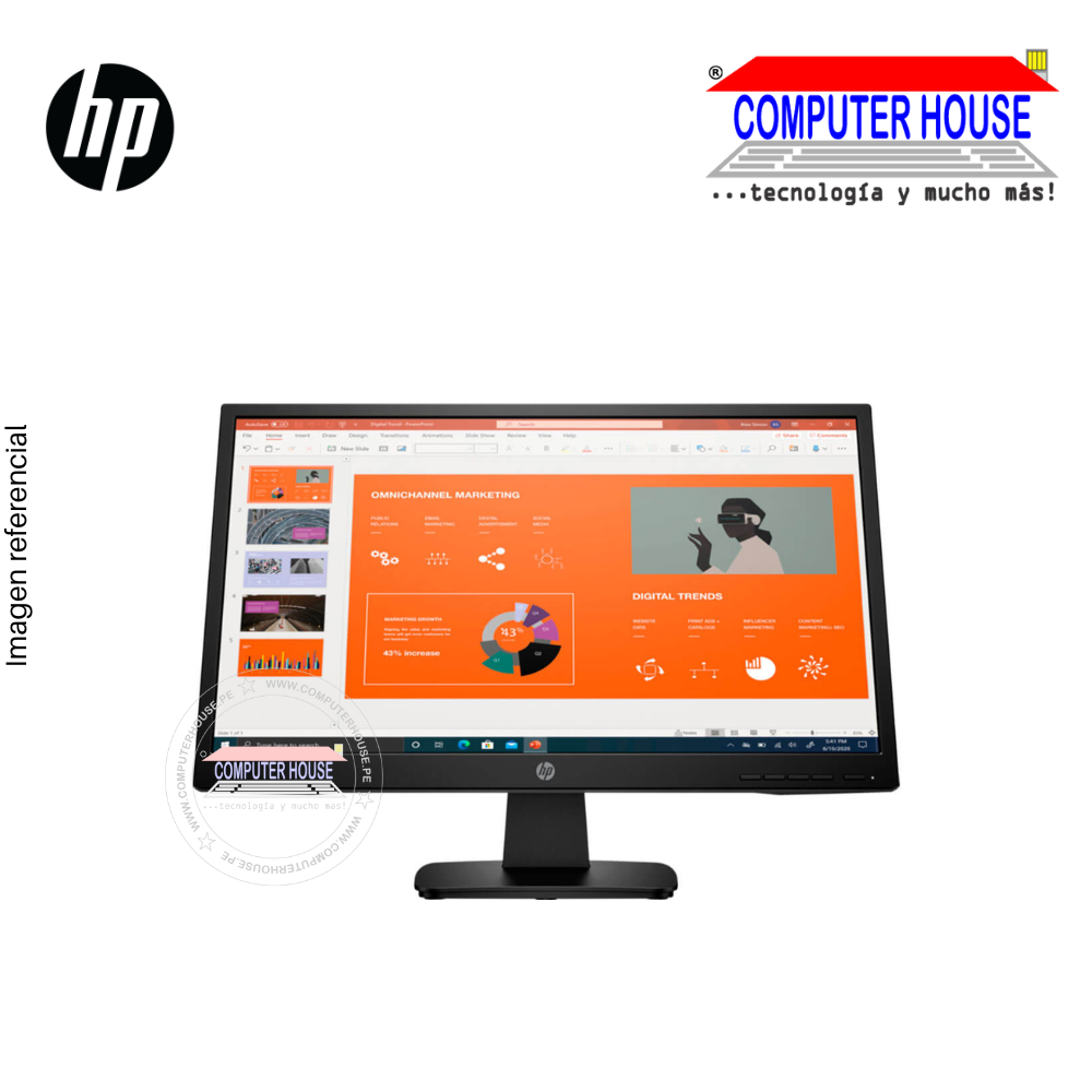 HP monitor P22va G4 21.5″ Full HD 16:9 1920x1080 7ms conexión VGA/HDMI (453D2AA)