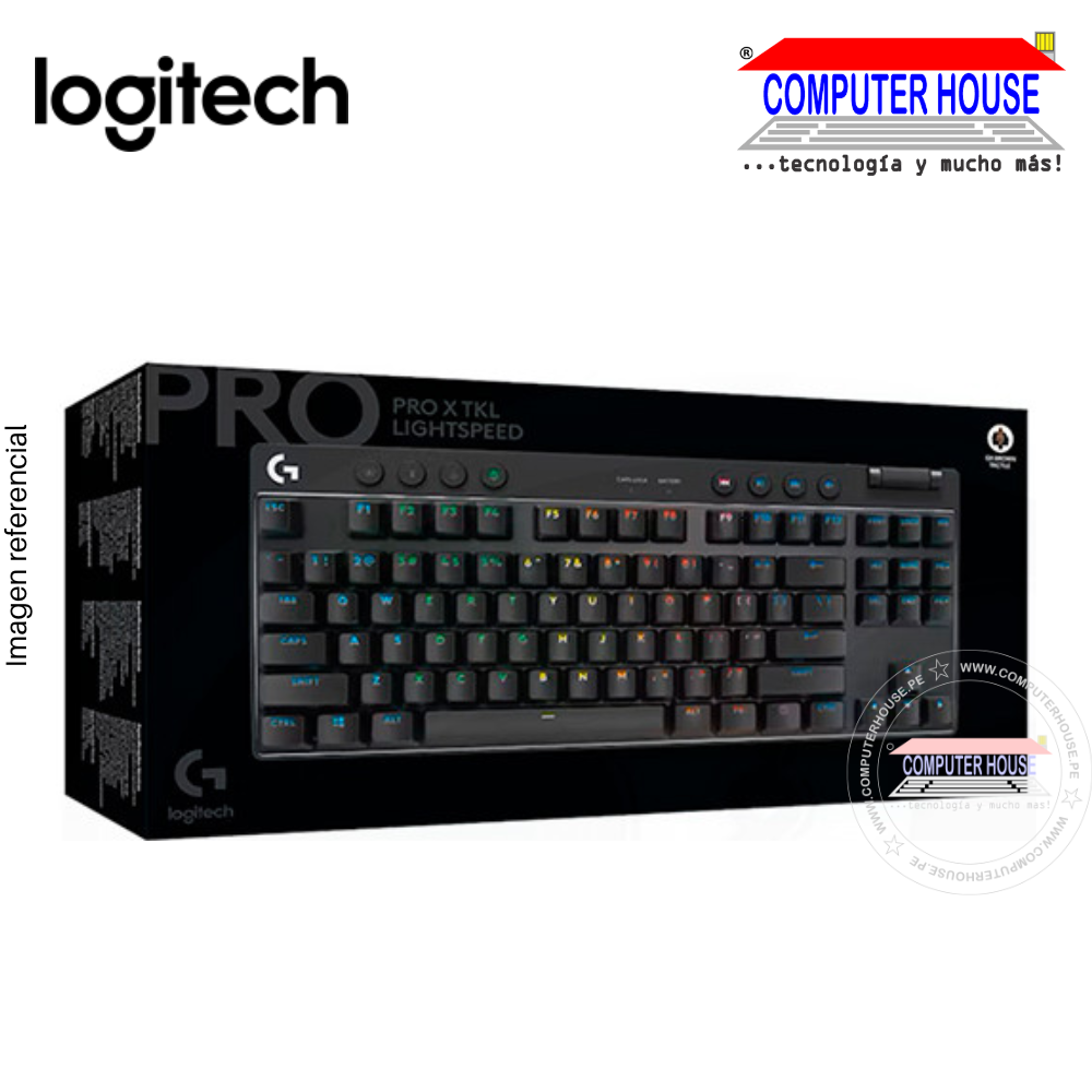 LOGITECH  Teclado  PRO X TKL lightspeed, USB, black (920-012127)