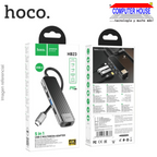 USB Hub Extension 5 in 1 HOCO HB23 Type C to HDMI, USB3.0, USB2.0, RJ45, PD