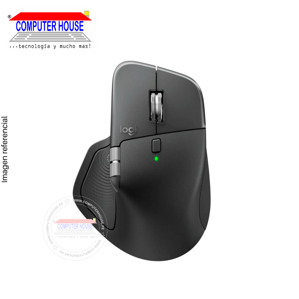 Mouse Gamer Inalámbrico LOGITECH MX MASTER 4 USB-C Wireless, Bluetooth, 8K, negro.