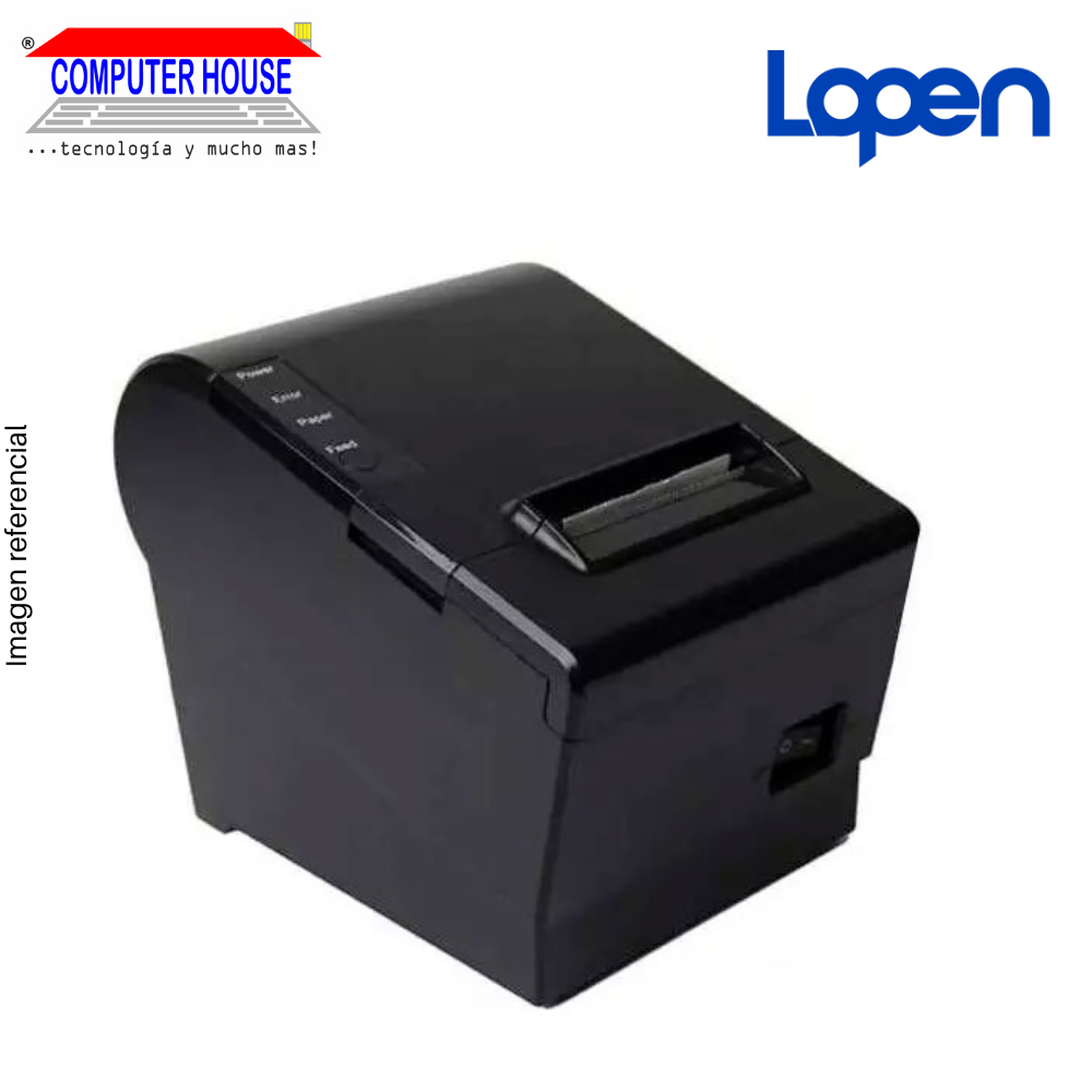 LOPEN LN-POS80-BS-UEWS Thermal Ticket Printer, 80mm, USB/Ethernet/Wi-Fi/Serial. 