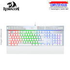 Teclado Mecánico REDRAGON K550W Yama, Switch Purple, 100%, Iluminación RGB, Alámbrico USB, Blanco.