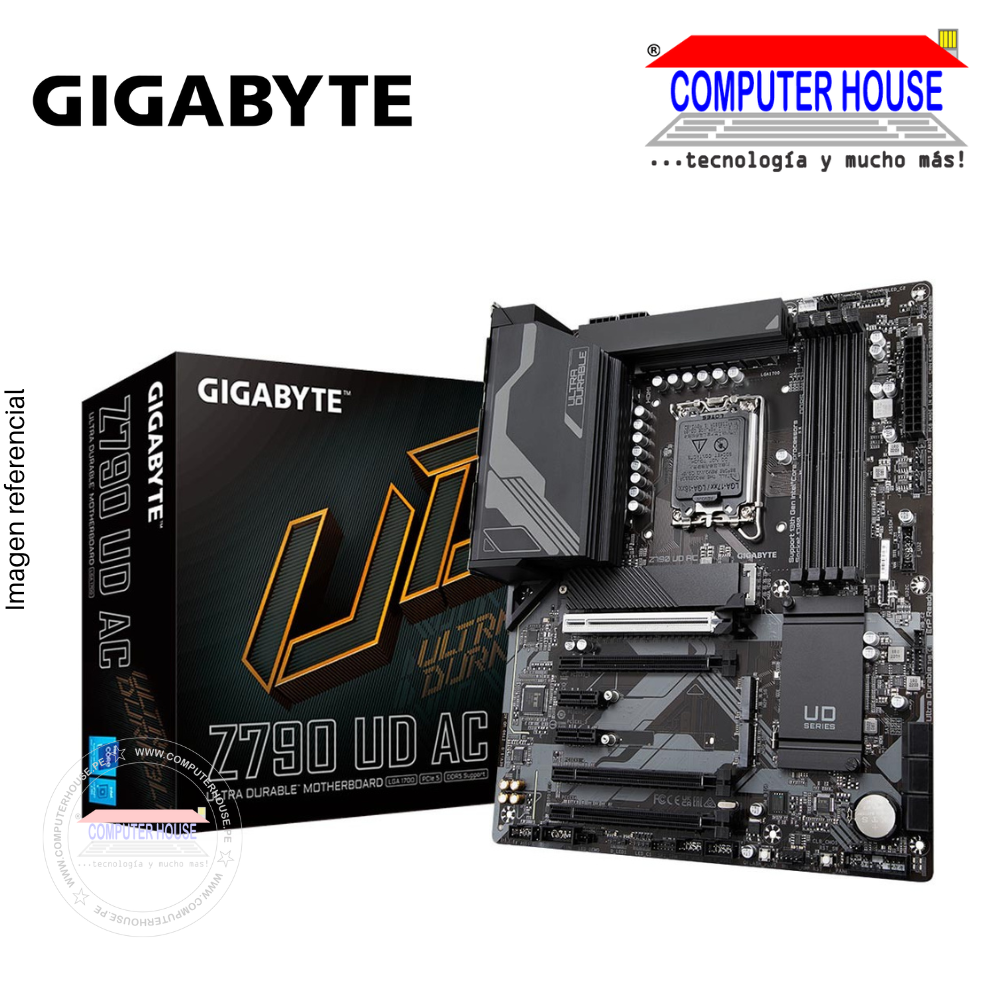 GIGABYTE Z790 UD AC Motherboard, Intel Z790 Chipset, LGA1700, ATX. 