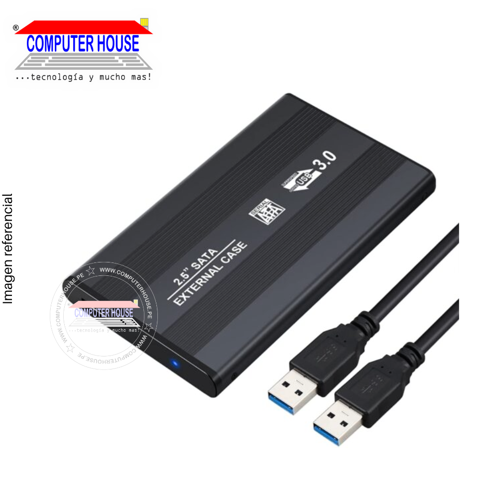 Hard Drive Case 2.5", SATA to USB 3.0, COLORS.