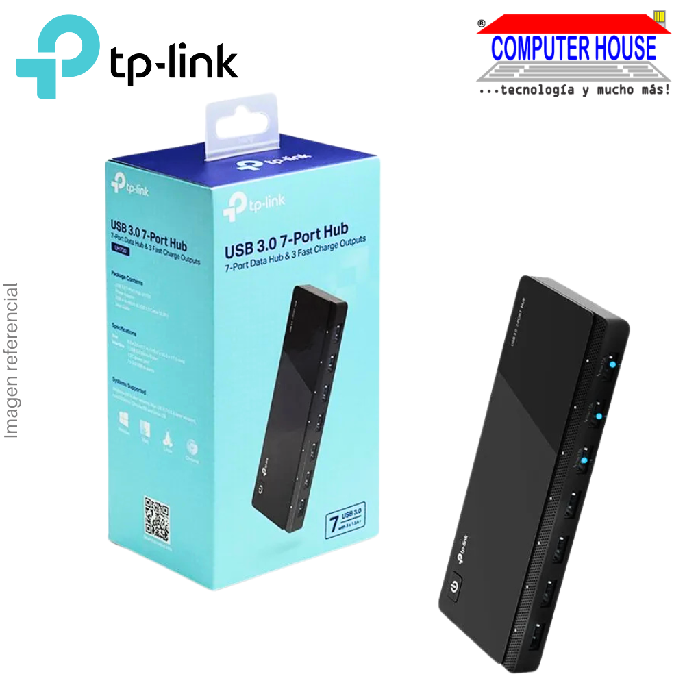 USB HUB Extension 7 in 1 TP-LINK UH700, USB-MicroB 3.0 to 7x USB-A 3.0.