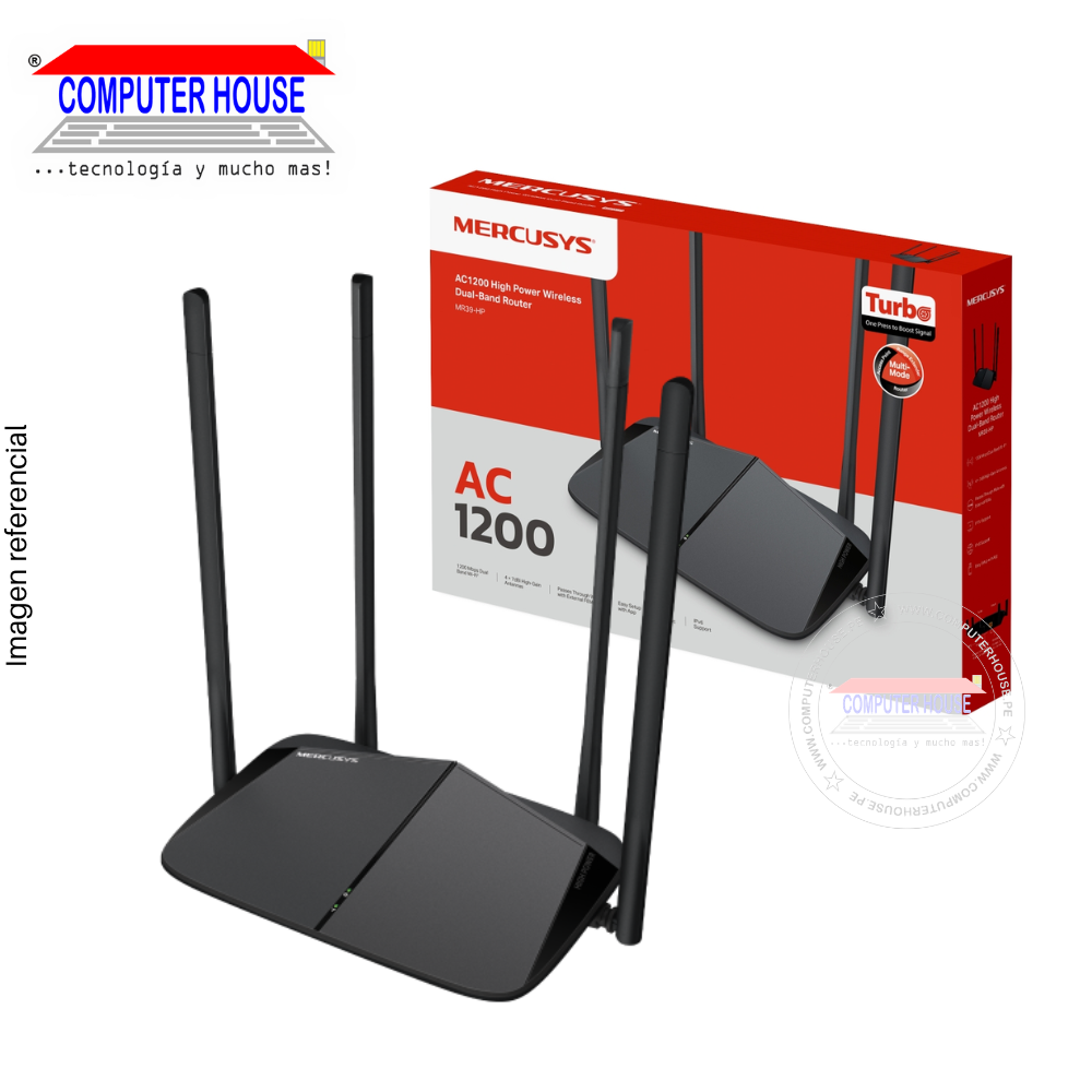 TP-LINK Archer AX23 Router, AX1800, Wi-Fi 6, Dual Band 2.4GHz (up to 574Mbps) and 5GHz (up to 1201Mbps). 