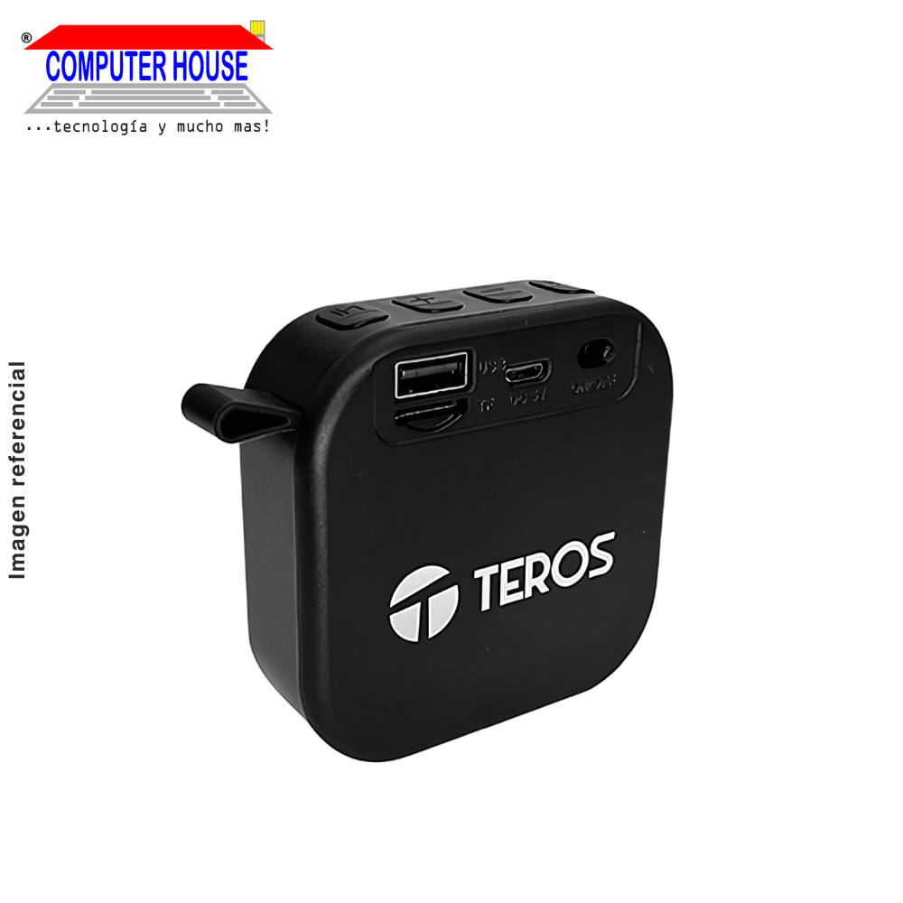 Parlante Bluetooth TEROS TE-6032N, 5W, Negro