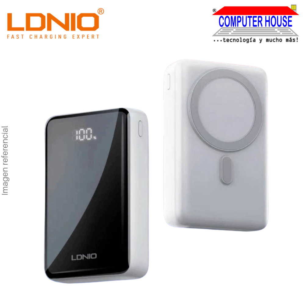 Power Bank LDNIO 20000 mAh PQ18 Wireless Charging 15W - Black