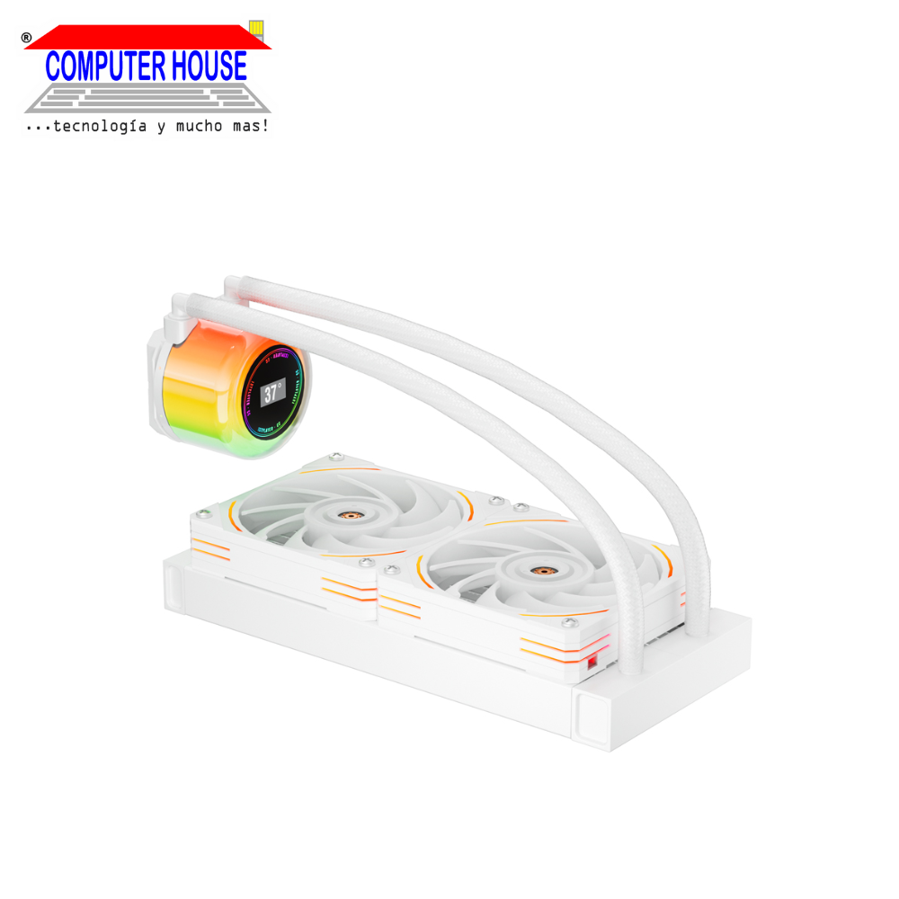 1StPlayer 1S-OOC-CC240 WHITE Liquid Cooling System, 240ML, 2 fans. 