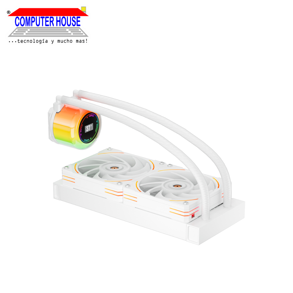 Sistema de Enfriamiento Líquido 1StPlayer 1S-OOC-CC240 WHITE, 240ML, 2 ventiladores.