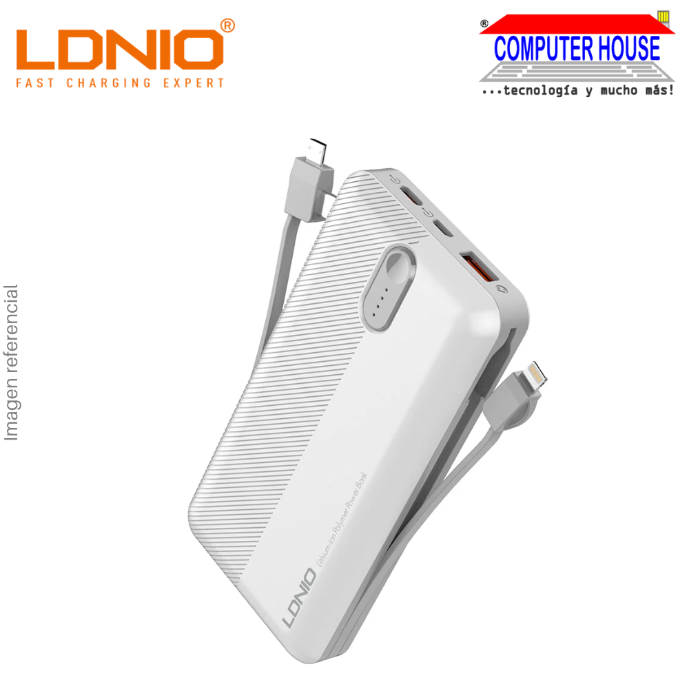 Power Bank LDNIO 20000 mAh PL2014 - Black/White