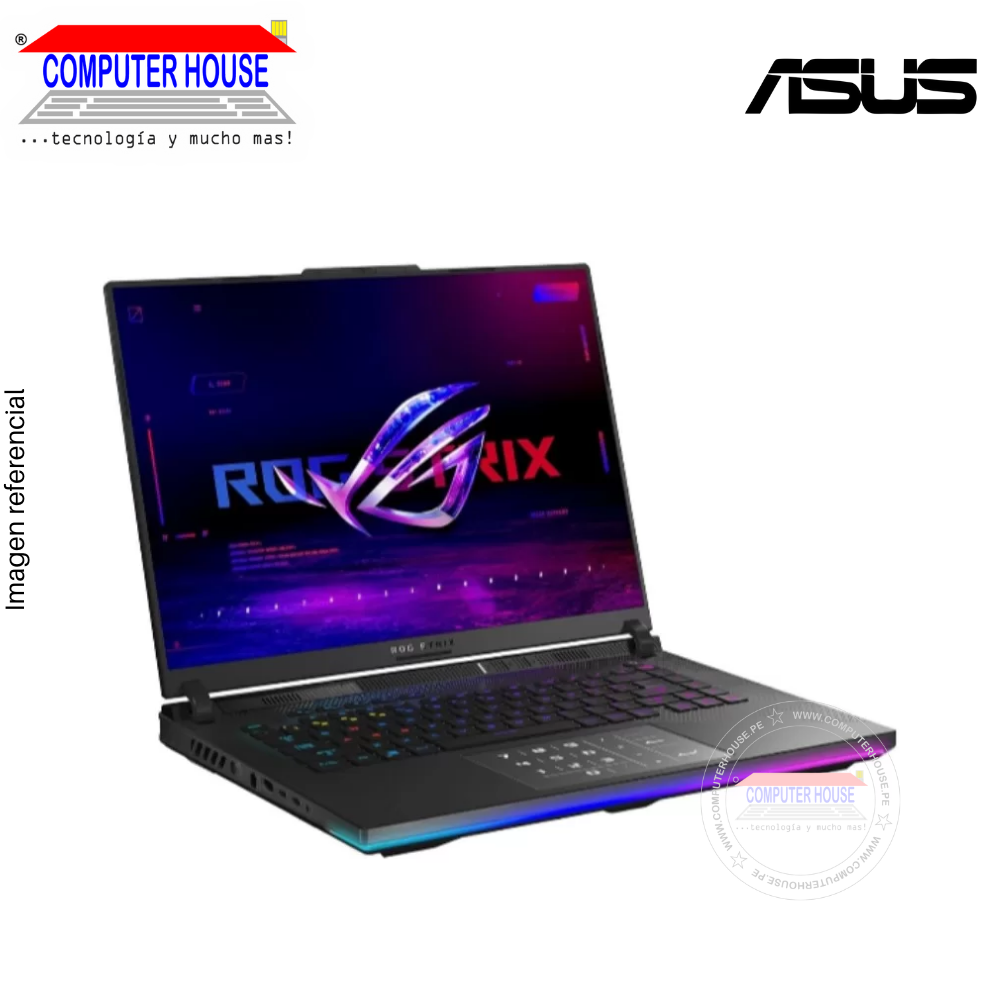 Laptop ASUS StrixScar, Core i9-14900HX, RAM 32GB DDR5, SSD 2TB, Video RTX4090 16GB, 16" WQXGA 240Hz, Teclado en Inglés, Windows 11.