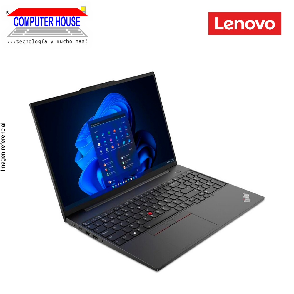 LENOVO ThinkPad E16 Laptop, Core Ultra 7-155H, 16GB DDR5 RAM, 1TB SSD, 16" WUXGA, Windows 11.