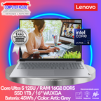 LENOVO ThinkBook 16 Laptop, Core Ultra 5-125U, 16GB DDR5 RAM, 1TB SSD, 16" WUXGA, Freedos.